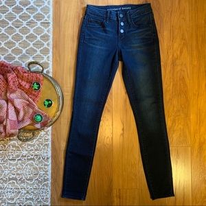 Art.of.Society Skinny Dark Button Jeans NWOT 24